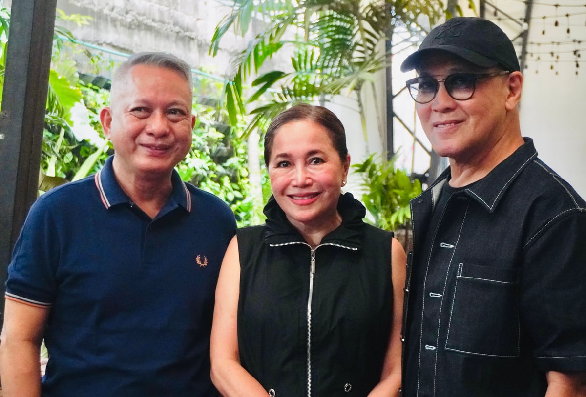Rene Alcala, Aphro’s Tina Fernandez and Budji Layug.
